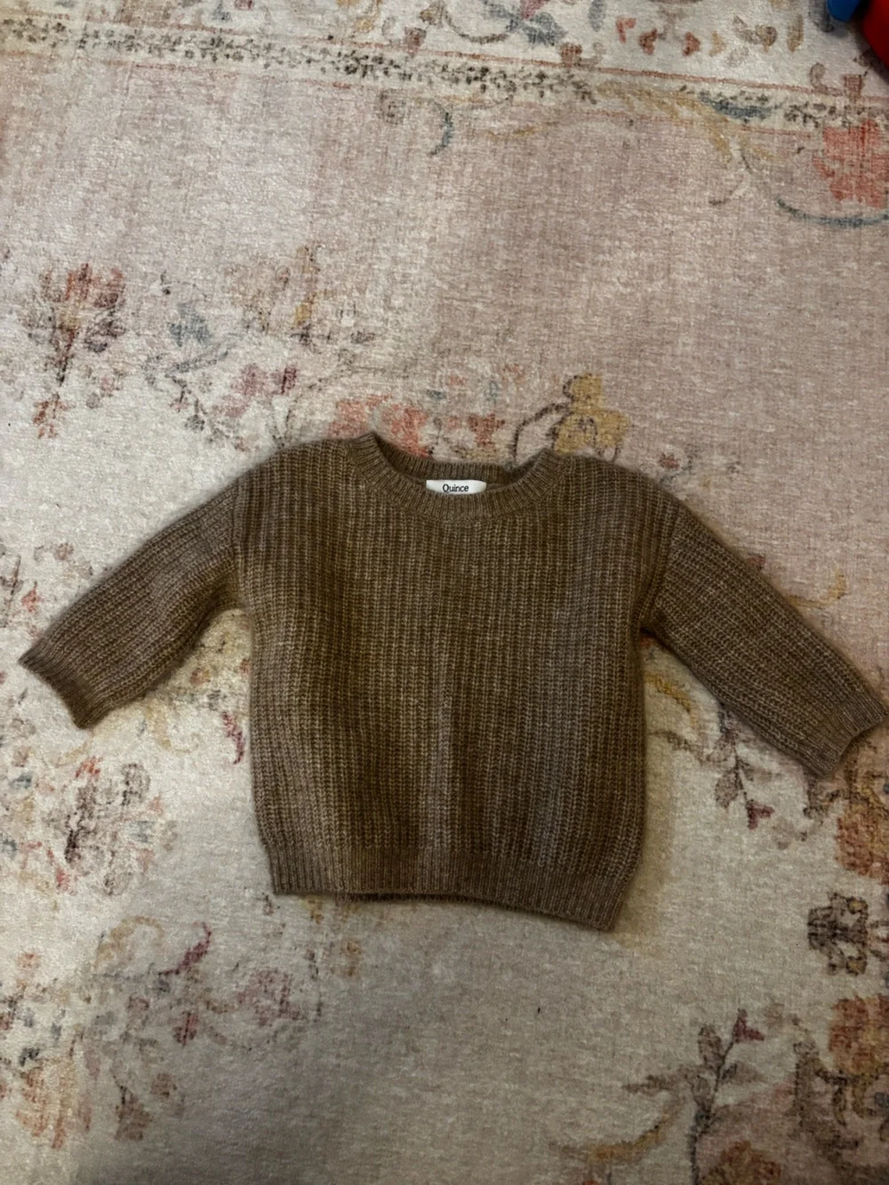 Quince Baby Cashmere Set Oatmeal 6-9M